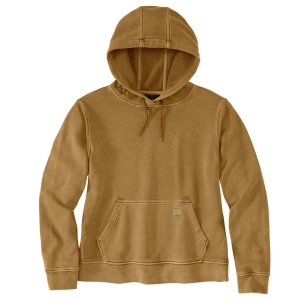 Women's Carhartt Relaxed Fit Midweight Garment Dyed French Terry Hoodie Medium Carhartt Brown