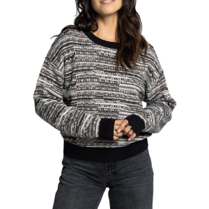 Women's Thread & Supply Pullover Sweater Hester XLarge Black Brown
