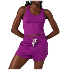 Women's Vuori Halo Performance Crop Scoop Neck Tank Top XLarge Magenta