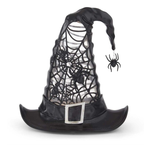 K&K Interiors 9.75 Inch Water Spinning LED Witch Hat