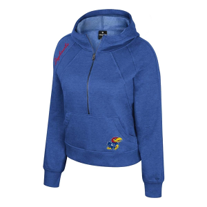 Kansas Jayhawks Colosseum Precipice 1/4 Zip Medium Royal