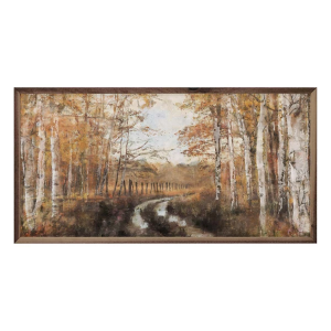 Kendrick Home Rusted Hearth Birch Trees 2 By Nina Blue Sign