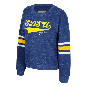 South Dakota State Jackrabbits Colosseum Women's Crew Medium Royal
