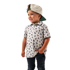 Boys' Burlebo Polo Small Ducks And Dogs