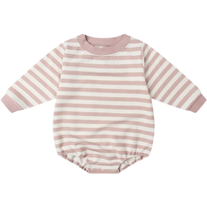 Girls' Rylee + Cru Stripe Bubble Onesie Baby 0/3 mo. Pink