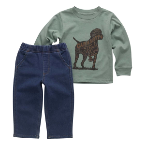 Boys' Carhartt Dog Set Baby 9 mo. Med Wash
