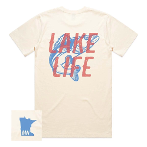 Men's Homeplace Apparel Minnesota Lake Life T-Shirt Small Ivory