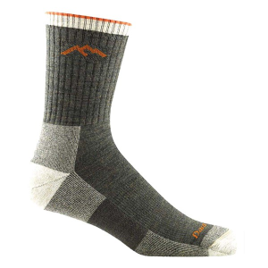 Men's Darn Tough Men's Hiker Micro Crew Midweight Hiking Sock Crew Hiking Socks Medium Olive
