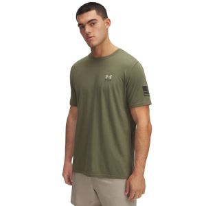 Men's Under Armour Freedom Flag T-Shirt XLarge Marine OD Green / Desert Sand