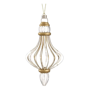 Allstate Floral 8.5in Plastic Finial Ornament