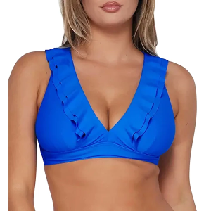 Women's Sunsets Inc Willa Wireless Swim Bikini Top Contemporary 40D Electric Blue
