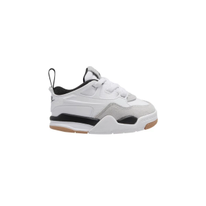 Air Jordan 4 RM Sneakers Toddler 10T Regular White/Black/Neutral Grey/Gum Med Brown
