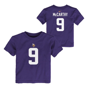 Toddler Minnesota Vikings Nike J.J. McCarthy #9 FUSE Name & Number T-Shirt 3T Purple