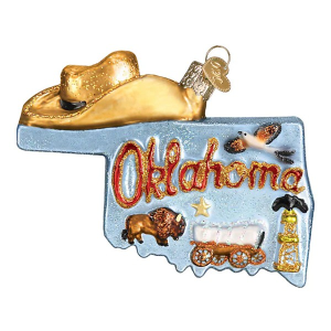 Old World Christmas State Of Oklahoma Ornament