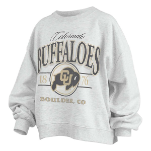 Colorado Buffaloes Pressbox Women's Crew XLarge Oatmeal