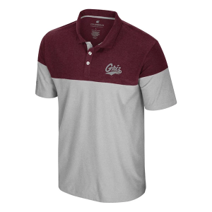 Montana Grizzlies Colosseum Mac Colorblock Polo 3XLarge Ash