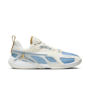 Women's Air Jordan Jordan Heir Series Basketball Shoes 9.5 Regular Denim and Gold