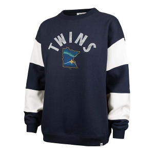 Women's Minnesota Twins 47 Brand City Connect Eephus Crew Medium Navy