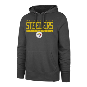 Pittsburgh Steelers 47 Brand 2025 Sideline Block Hoodie XLarge Charcoal