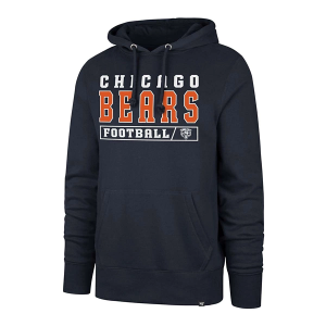 Chicago Bears 47 Brand Game Plan Hoodie Large Navy