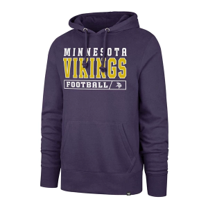 Minnesota Vikings 47 Brand Game Plan Hoodie Medium Purple