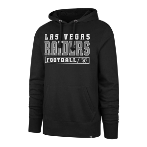 Las Vegas Raiders 47 Brand Game Plan Hoodie 2XLarge Black