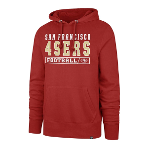 San Francisco 49ers 47 Brand Game Plan Hoodie XLarge Red