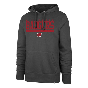 Wisconsin Badgers 47 Brand Hoodie XLarge Charcoal