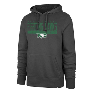 North Dakota Fighting Hawks 47 Brand Hoodie XLarge Charcoal