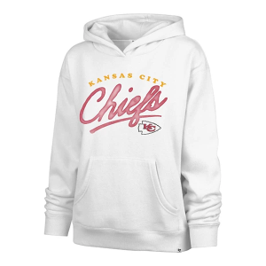 Women's Kansas City Chiefs 47 Brand Script Hoodie XLarge White