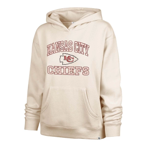 Women's Kansas City Chiefs 47 Brand Clarity Hoodie Small Cream