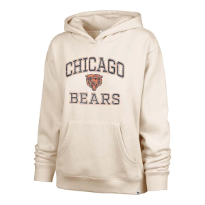 Women's Chicago Bears 47 Brand Clarity Hoodie Small Cream