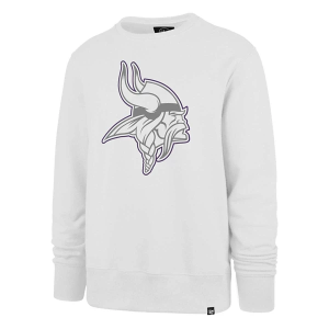 Minnesota Vikings 47 Brand Pop Imprint Crewneck 2XLarge White