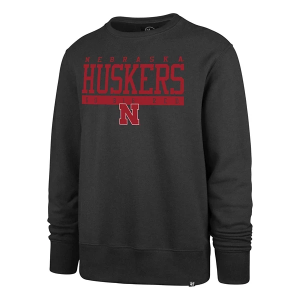 Nebraska Cornhuskers 47 Brand Crew Large Charcoal