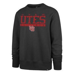 Utah Utes 47 Brand Crew Medium Charcoal