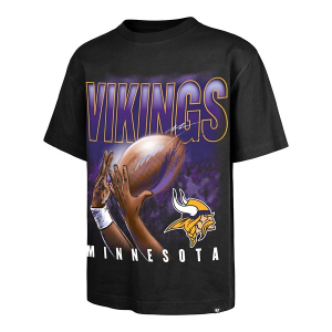 Minnesota Vikings 47 Brand Finger Catch T-Shirt 2XLarge Black