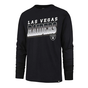 Las Vegas Raiders 47 Brand Polished Long Sleeve T-Shirt XLarge Black