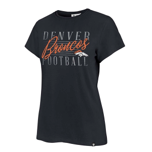 Women's Denver Broncos 47 Brand Maze T-Shirt Small Navy