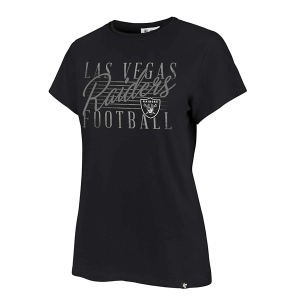 Women's Las Vegas Raiders 47 Brand Maze T-Shirt Large Black