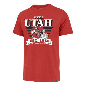 Utah Utes 47 Brand Stripe Splash T-Shirt Small Red