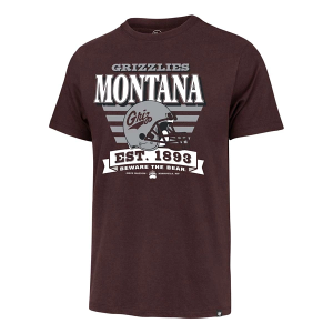 Montana Grizzlies 47 Brand Stripe Splash T-Shirt XLarge Maroon