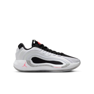 Kids' Jordan Luka "White Cement" Shoes Big 4 Regular White/Bright Crimson/Black/Wolf Grey