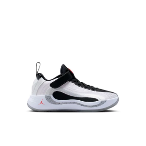 Kids' Jordan Luka 4 "White Cement" Shoes Little 3 Regular White/Bright Crimson/Black/Wolf Grey