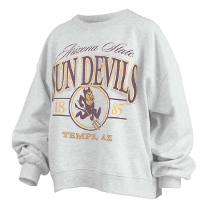 Arizona State Sun Devils Pressbox Women's Crew XLarge Oatmeal