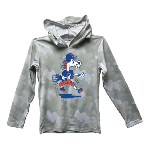 Boise State Broncos Wes and Willy Kids Hoodie Medium White
