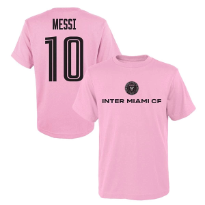 Genuine Stuff Kids' Inter Miami CF Lionel Messi #10 Name & Number T-Shirt