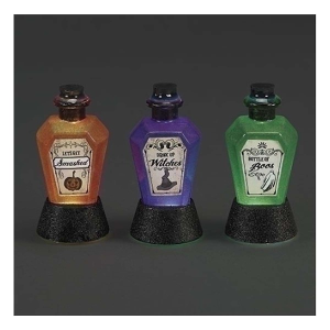 Roman Inc 4in Lighted Potion Bottles (Styles May Vary)