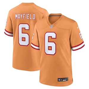 Tampa Bay Buccaneers Baker Mayfield #6 Nike Alternate Game Jersey Small Orange