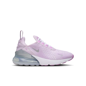 Kids' Nike Air Max 270 Sneakers Big 7 Regular Doll/Metallic Silver-Rush Fuchsia-White