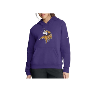 Women's Minnesota Vikings Nike Logo Club Hoodie Medium Purple